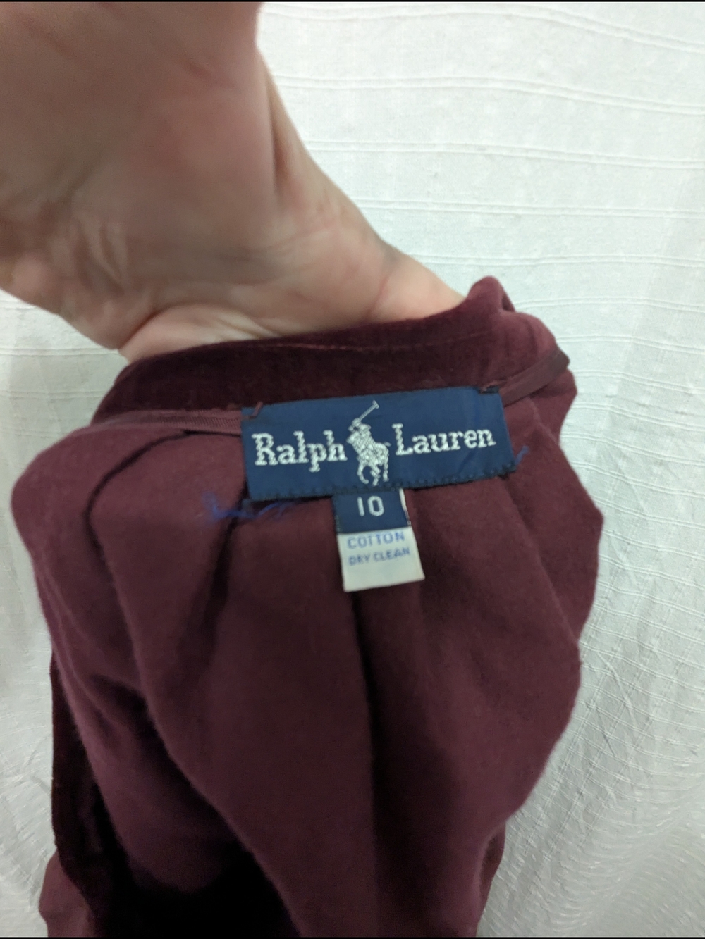 Ralph Lauren Vintage 90s Velvet Pleated Midi Skirt - Deep Plum - Picture 8 of 9